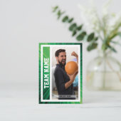 Bowling Trading Card Turnier Souvenir Green Telefonnummerkarte (Stehend Vorderseite)