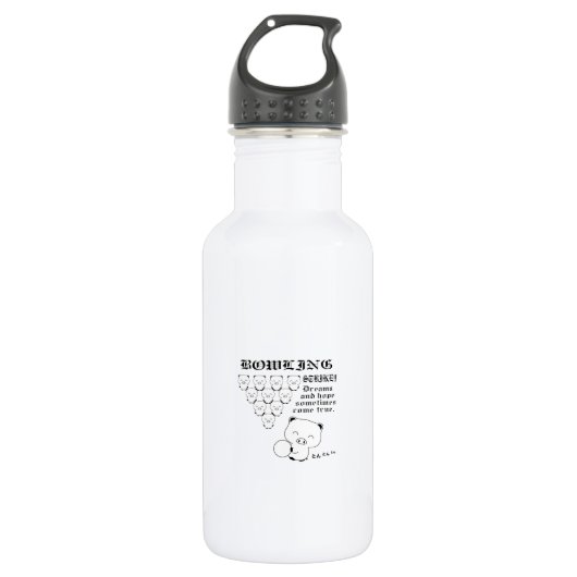 Bowling Trinkflasche (Vorderseite)