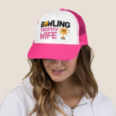 Bowling Trophy Ehefrau Fun Bowler Lady Lover Truckerkappe (Beispiel)