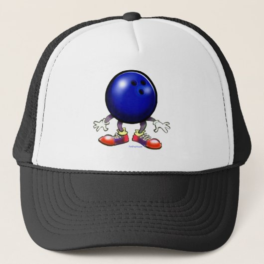 Bowling Truckerkappe (Vorderseite)