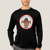 Bowling Truthahn Jäger Tri-Blend Shirt (Vorderseite)