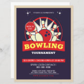 Bowling Turnament Flyer (Vorne/Hinten)