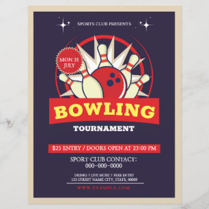 Bowling Turnament Flyer