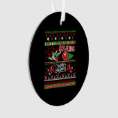 Bowling Ugly Christmas Ornament (Vorderseite)