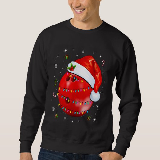 Bowling Ugly Christmas Sport Bowls Xmas Sweatshirt (Vorderseite)