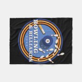 Bowling und Billard - 2 l Fleecedecke (Vorderseite (Horizontal))