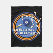 Bowling und Billard - 2 l Fleecedecke (Vorderseite)