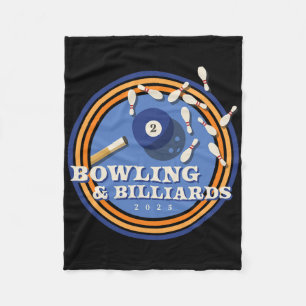 Bowling und Billard - 2 l Fleecedecke