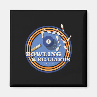 Bowling und Billard - 2 l Magnet
