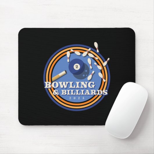 Bowling und Billard - 2 l Mousepad (Mit Mouse)