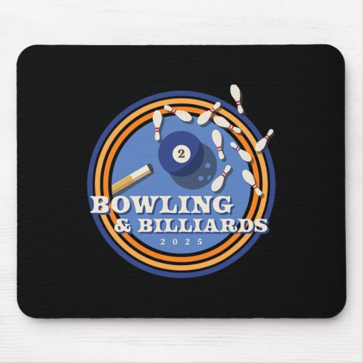 Bowling und Billard - 2 l Mousepad (Vorne)