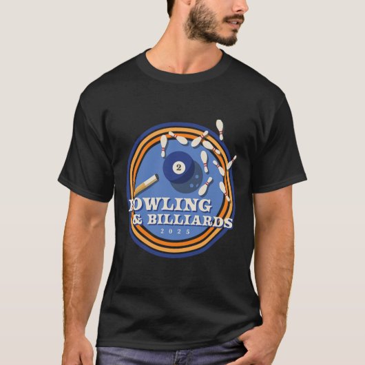 Bowling und Billard - 2 l T-Shirt (Vorderseite)
