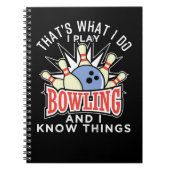 Bowling und ich kennen die Dinge 260 Bowler Notizblock (Vorderseite)
