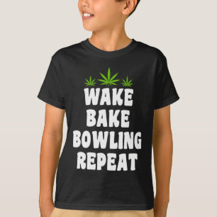 Bowling- und Weed-Raucher T-Shirt