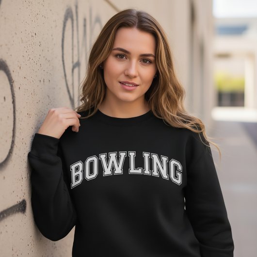 BOWLING University Style Sweater America Uni Sweatshirt