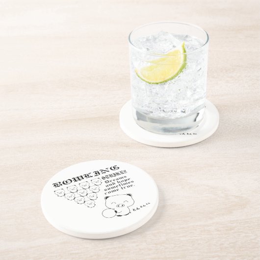 Bowling Untersetzer (Seite)