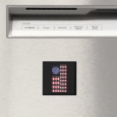 Bowling USA Flag 4. Juli Patriotic Bowler Men Magnet (In Situ (Geschirrspüler))