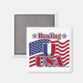 BOWLING USA MAGNET (Vorderseite/Rückseite)