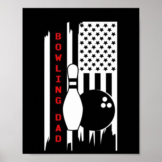Bowling Vater Bowling Apparel - Bowling Poster (Vorne)