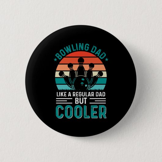 Bowling Vater Button (Vorderseite)