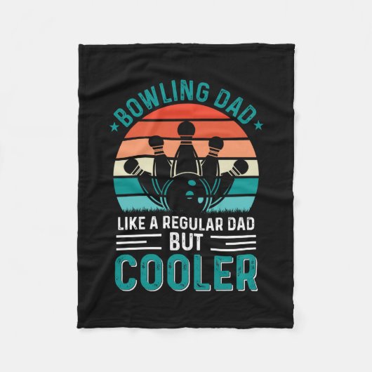 Bowling Vater Fleecedecke (Vorderseite)