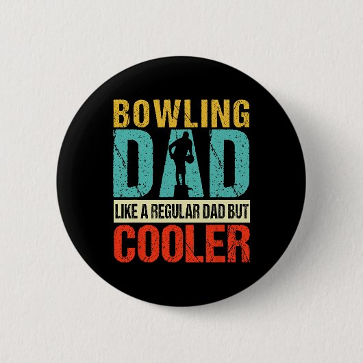 Bowling Vater Funny Bowlers Spare Bowling Button S (Vorderseite)