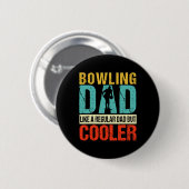 Bowling Vater Funny Bowlers Spare Bowling Button S (Vorne & Hinten)