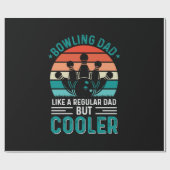Bowling Vater Geschenkpapier (Flach)