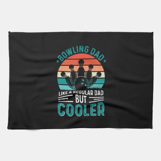 Bowling Vater Geschirrtuch (Horizontal)