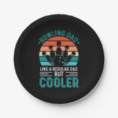 Bowling Vater Pappteller (Vorderseite)