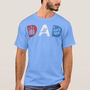 Bowling Vater Retro Vater Perfekt für Vater Vintag T-Shirt