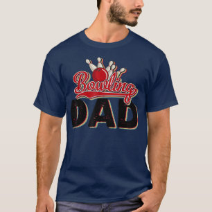 Bowling Vater Retro Vintag Vatertag Sport T-Shi T-Shirt