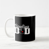 Bowling Vater Team Player Party Bowling Legend Fat Kaffeetasse (Links)