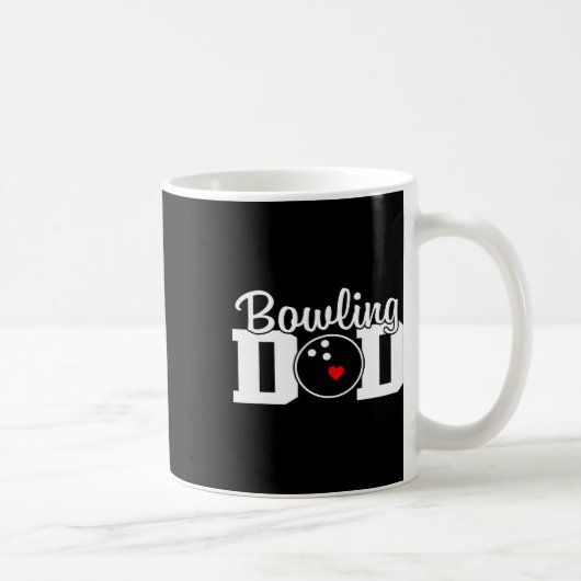 Bowling Vater Team Player Party Bowling Legend Fat Kaffeetasse (Rechts)