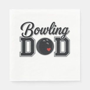 Bowling-Vater Vintage-Schriftzug-Shirt-Design_1 Serviette