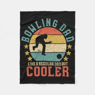 Bowling Vater Vintages Funny Vatertag Geschenk für Fleecedecke