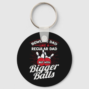 Bowling Vater wie ein regelmäßiger Vater, aber mit Schlüsselanhänger