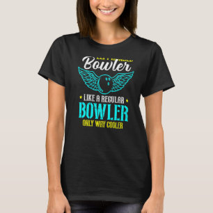 Bowling Verlassen 10 Button Bowling T-Shirt