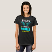 Bowling Verlassen 10 Button Bowling T-Shirt (Vorne ganz)