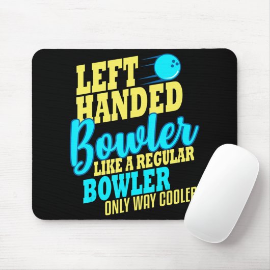 Bowling Verlassen Handed Bowler Fun Team Mousepad (Mit Mouse)