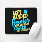 Bowling Verlassen Handed Bowler Funny Team Mousepad (Mit Mouse)