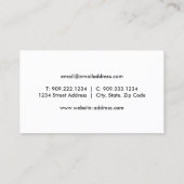 Bowling Visitenkarte (Rückseite)