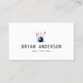 Bowling Visitenkarte (Vorderseite)