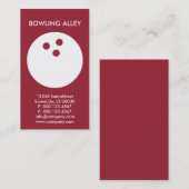 Bowling Visitenkarte (Vorne/Hinten)