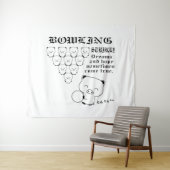 Bowling Wandteppich (Beispiel (Horizontal))