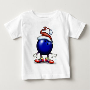 Bowling Weihnachten Baby T-shirt