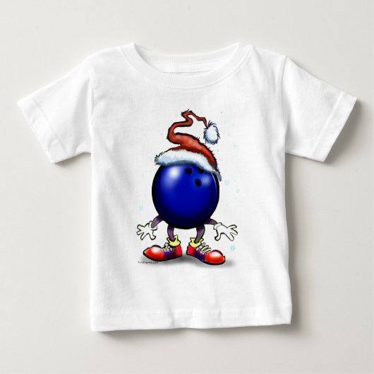 Bowling Weihnachten Baby T-shirt (Vorderseite)
