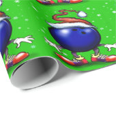 Bowling Weihnachten Geschenkpapier (Rolleneckpunkt)