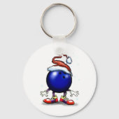 Bowling Weihnachten Schlüsselanhänger (Vorderseite)