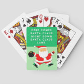 Bowling Weihnachten Spielkarten (Rückseite)